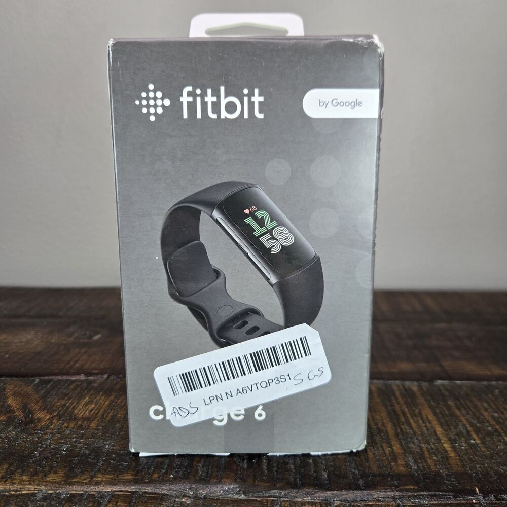 Fitbit Charge 6 Fitness Tracker Activity Tracker GPS Heart Rate Black Obsidian